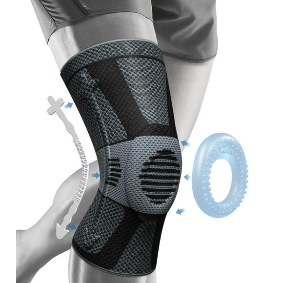 NEENCA Professional Knee Brace for Pain Relief, Medical Knee Compression Sleeve, Knee Support with Horizontal Knit Tech for Meniscus Tear, ACL, Arthritis, Joint Pain