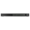thumbnail image 2 of Cisco Small Business SF 102-24 - Switch - unmanaged - 24 x 10/100 + 2 x combo Gigabit SFP - rack-mountable, 2 of 2