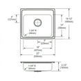 thumbnail image 2 of Elkay Lustertone Classic Stainless Steel 22" x 19-1/2" x 5-1/2", Single Bowl Drop-in ADA Sink, 2 of 2