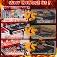thumbnail image 3 of JUGAAD LIFE 43 PCS Kids BBQ Grill Playset, Pretend Play Kitchen Toy Set, Barbecue Toy with Wheels, Sound Light, Outdoor Food Toys Cooking Set for Toddler, Birthday Gift Boys Girls, 3 of 7