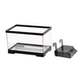 thumbnail image 3 of Kit de inicio de tortuga de tortuga Kit de arranque de fondo Bottom Drainage Box Reptile Hábitat Terrario acuático para la escalada de , Negro, L L con plataforma, 3 of 9
