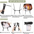 thumbnail image 5 of Dragon Fire Camping Chairs for Adults Ultralight Folding Chairs Outside Portable Camp Backpacking Chair with Side Pocket Storage Bag Compact Beach Chairs for Hiking Fishing, 5 of 8
