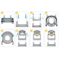 thumbnail image 5 of Potty Training Toilet Seat 2 in 1 Toddler Toilet Seat and Step Splash Guard Kids Toilet Seat with Ladder Anti-Slip Pad Potty Toilet Foldable Kids Potty Seat Toilet Seat for Kids Boys Girls, 5 of 11