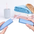 thumbnail image 4 of Hooqict Paquete de 4 estuches para cepillos de dientes de viaje, soporte portátil para cepillos de dientes de viaje, cubierta protectora de plástico para contenedores de cepillos de dientes para viaje, 4 of 7