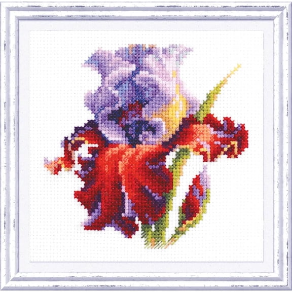 Wizardi Counted Cross-Stitch Kit Iris 150-011 Magic Needle