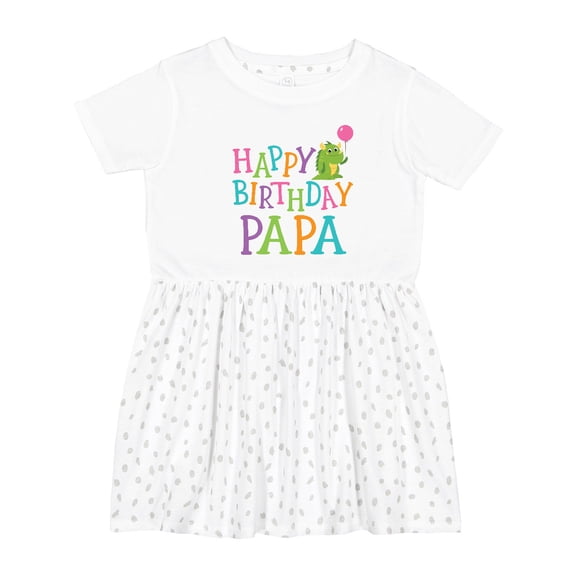 Inktastic Happy Birthday Papa Girls Toddler Dress