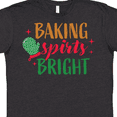 thumbnail image 4 of Inktastic Christmas Baking Spirits Bright with Green Oven Mit T-Shirt, 4 of 5