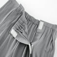 thumbnail image 3 of Womens Modal Nursing Shorts Tear Away Post-Surgery Split Open Recovery Bottoms Bedridden Patient Pants Summer Pajamas Dark Gray, 2XL, 3 of 5