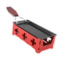 thumbnail image 2 of WALFRONT Ensemble de Plateau de Cuisson pour Raclette à Fromage Portable Antiadhésif, Outil de Grillade pour Cuisine Maison, Mini Raclette, 2 of 8
