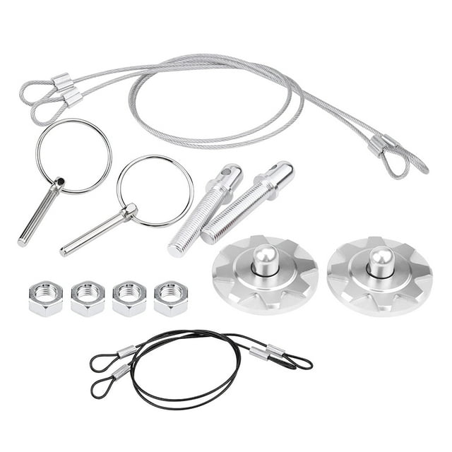 Racing Hood Pin Lock Kit, CNC Aluminum Alloy Car Racing Hood Pin Lock Appearance Kit Universal