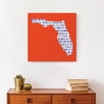 thumbnail image 4 of Creative Products Orange Florida Go Team 16 x 16 Canvas Wall Art, 4 of 5