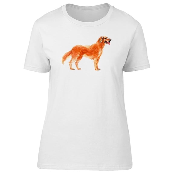 Golden Retriever Dog Watercolor Tee Men's -Image by Shutterstock