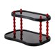 thumbnail image 2 of Organizador de estantes multicapa para crema | Estante de escritorio para tazas, cosméticos, maquillaje y libros | Plástico duradero con marco de metal | Soporte elegante y compacto para sala de e, 2 of 5
