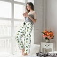 thumbnail image 5 of Salouo Cute Avocado Yoga Print Women's Pajama Pants Casual Loose Sweatpants PJs Flowy Pants Drawstring Palazzo for Women Wide Leg Pants Lounge Pajama -Medium, 5 of 8
