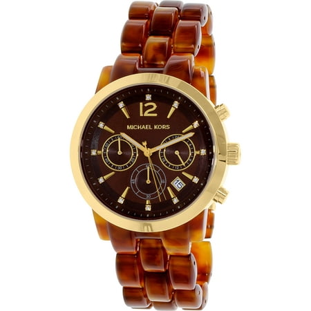 Women's Audrina MK6235 Brown Plastic Quartz Watch