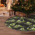 thumbnail image 5 of Defioc Light Green Excavator for Christmas Tree Skirt Snowman Xmas Tree Skirt Farmhouse Christmas Decorations Tree Mat for Holiday Party Decor-36", 5 of 6