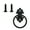 Black, variant on CIYISON Vintage Cabinet Knob Decorative Rings Pulls Antique Bronzes for Furniture Door