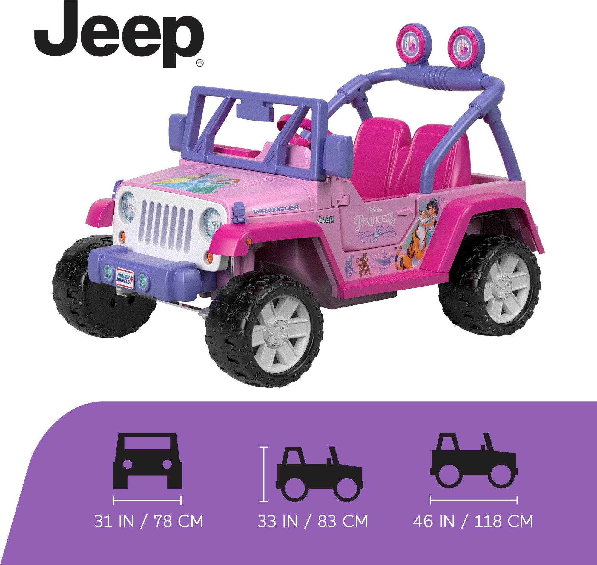 Power wheels disney princess on sale jeep