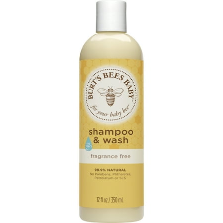 - Burt's Bees Baby Shampoo & Wash, Fragrance Free & Tear Free Baby Soap - 12 oz Bottle