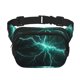 thumbnail image 1 of Disketp Green Lightning Flash Riñonera de Doble Capa, Bolsa de Cintura Ajustable para Viajes, Correr y Senderismo, Riñonera Ligera para Hombre y Mujer, 1 of 9