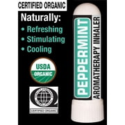 Nasal Inhaler Aromatherapy Peppermint - USDA Certified Organic - International Quality Assurance - Made with 100% Pure - Therapeutic Grade - Organic Essential Oils - 0.7 mL - by Prevenage Made in USA