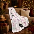 thumbnail image 3 of Ghost Pumpkin Scene Ghosts And Pumpkins Spooky Holiday Art Halloween Lovers Playful Harvest Motif Warm Flannel Blanket, Halloween Gift for Living Room and Family Room Home Decor, 3 of 9