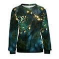 thumbnail image 7 of Landscape Butterfly Womens Oversized Sweatshirts Hoodies Crewneck Casual Tops Comfy FallWinter Clothes 2024, 7 of 7