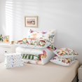 thumbnail image 6 of Feelyou Kawaii Fairy Elf Twin Bedding Sets 7-Piece, Jungle Mushroom Plant Bedding Comforter Set, Dreamy Butterfly Animal Reversible Sheet Sets, Microfiber Bedroom Decor, 6 of 8
