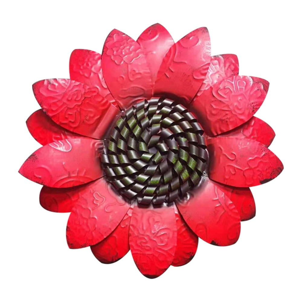 12" Metal Flower Wall Decor Wall Art Decorations Sunflower Spring