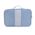 thumbnail image 3 of btL Brand 4 Piece Nylon Mesh Front Zippered Expandable Compression Packing Cubes, Blue Shadow, 3 of 13