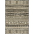 thumbnail image 3 of nuLOOM Abbey Tribal Striped Indoor/Outdoor Area Rug, 8' x 10', Abbey Charcoal, 3 of 7