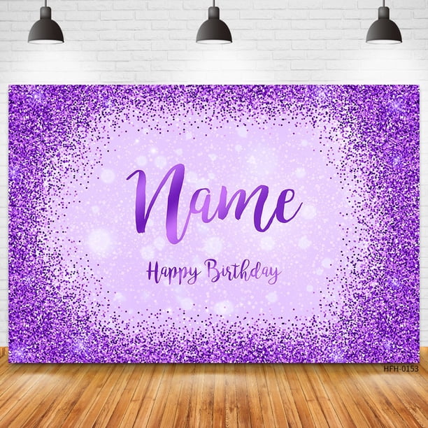 Nombre personalizado foto oro plata brillo fiesta de cumpleaños Banner fondos Baby Shower DIY cumpleaños fotografía telones de fondo sesión fotográfica Tan Jianjun unisex