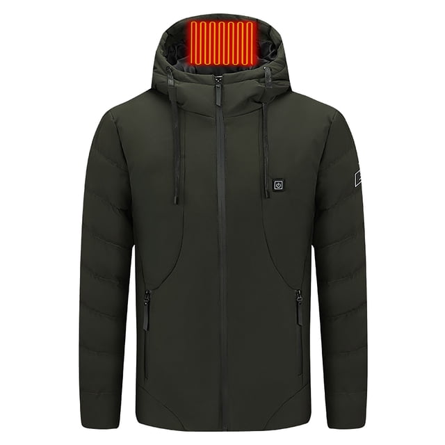DPTALR Outdoor Warm Clothing Heated For Riding Skiing Fishing Charging Via Heated Coat