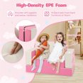 thumbnail image 6 of Yardi Yard 8-Piece 4-in-1 Kids Climb and Crawl Foam Playset-Pink, Toddler Chair for Kids, 6 of 7