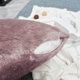 thumbnail image 5 of Home Soft Things Faux Fur Throw Pillow Cover 4 Piece Set-Lilas - 20" x 20", 5 of 9