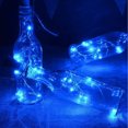 thumbnail image 2 of 100 Copper Wire Lights with Remote, 10M Length Blue LED String Lights, 2 of 6