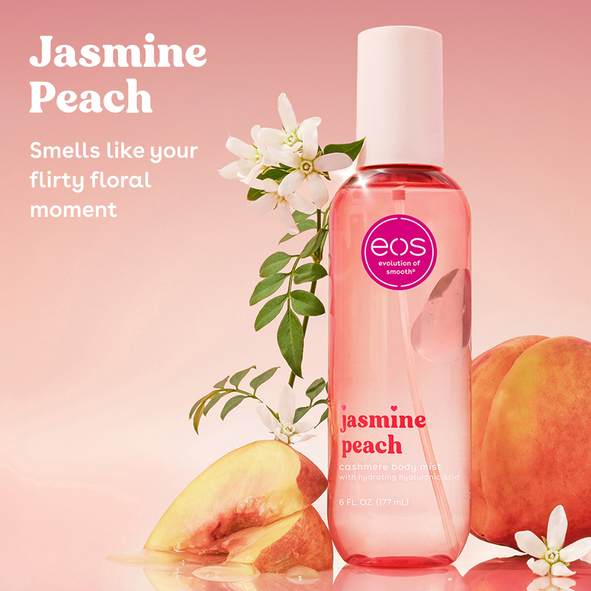 eos Cashmere Jasmine Peach Body Mist, 6 fl oz photo 2