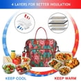 thumbnail image 4 of Pioneer Flower Floral Print Pattern Womens Lunch Box for Work,Insulated Large Lunch Bag for Tween and Teen,Loncheras Para Mujer,Leakproof Adult Lunch Bag for Work,Beach,Travel,Picnic,Camping, 4 of 7