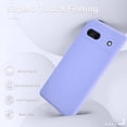 thumbnail image 4 of for Google Pixel 7a Case, Silicone Phone Case with 2 Screen Protector, Soft Anti-Scratch Microfiber Lining, Full Body Shockproof Slim Cover Support Wireless Charging, Lavender Purple, 4 of 16