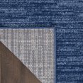 thumbnail image 5 of Nourison Noursion Essentials Solid Contemporary Navy Blue 7' x 10' Area Rug, (7' x 10'), 5 of 5