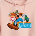 thumbnail image 3 of Disney - Goofy Leap  - Juniors Cropped Pullover Hoodie, 3 of 5