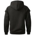 thumbnail image 6 of DDAPJ pyju Oversized Cargo Hoodies for Men Quarter Zip Pullover Raglan Long Sleeve Drawstring Athletic Hiking Work Sweatshirts with Multi Pockets L, 6 of 8