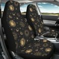 thumbnail image 3 of ZIATUBLE Galaxy Sun Moon Car Front Seat Covers Soft Vehicle Front Seat Protector Auto Interior Accessory for Women Pack of 2 Car Seat Cover Back Seat for Most Cars SUV Sedan Truck, 3 of 7