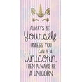 thumbnail image 2 of Gibbons, Lauren 14x24 Gold Ornate Wood Framed with Double Matting Museum Art Print Titled - Unicorn Be You, 2 of 4