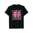 thumbnail image 2 of MAWOTEA Cheer And Pink Bow Patterned Iron-On T-shirt With 100% Cotton Fabric,Suitable for Boys And Girls,Size From 3T-13Y,Ideal Gift for Kids, 2 of 6