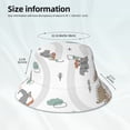 thumbnail image 6 of Kll Dino On A Skateboard Surf Bucket Hat For Women Men Packable Travel Beach Sun Hat Outdoor Rave Accessories Reflective Fisherman Cap, 6 of 9