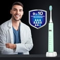 thumbnail image 4 of COSLUS CX40 Electric Toothbrush for Adults and Teen,Wireless Rechargeable Tooth Brush,Youth with Portable Travel Case,5 Modes 47000 Power Toothbrushes 6 Brush Heads ,70Day Battery Life Green, 4 of 10