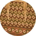 thumbnail image 1 of Ahgly Company Machine Washable Indoor Square Transitional Orange Area Rugs, 3' Square, 1 of 7