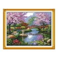 thumbnail image 4 of Paquete de material de bordado con hilo de bordado de tela para bricolaje con pintura decorativa de belleza de parque de punto de cruz de estilo europeo, 4 of 4
