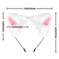 thumbnail image 2 of CuteStreet Furry Cat Ears Headband Handmade Faux Fur Cosplay Costume Party Hairband, 2 of 5